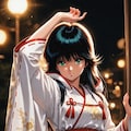 【鮎川まどか】ストレッチング巫女まどか 3枚目