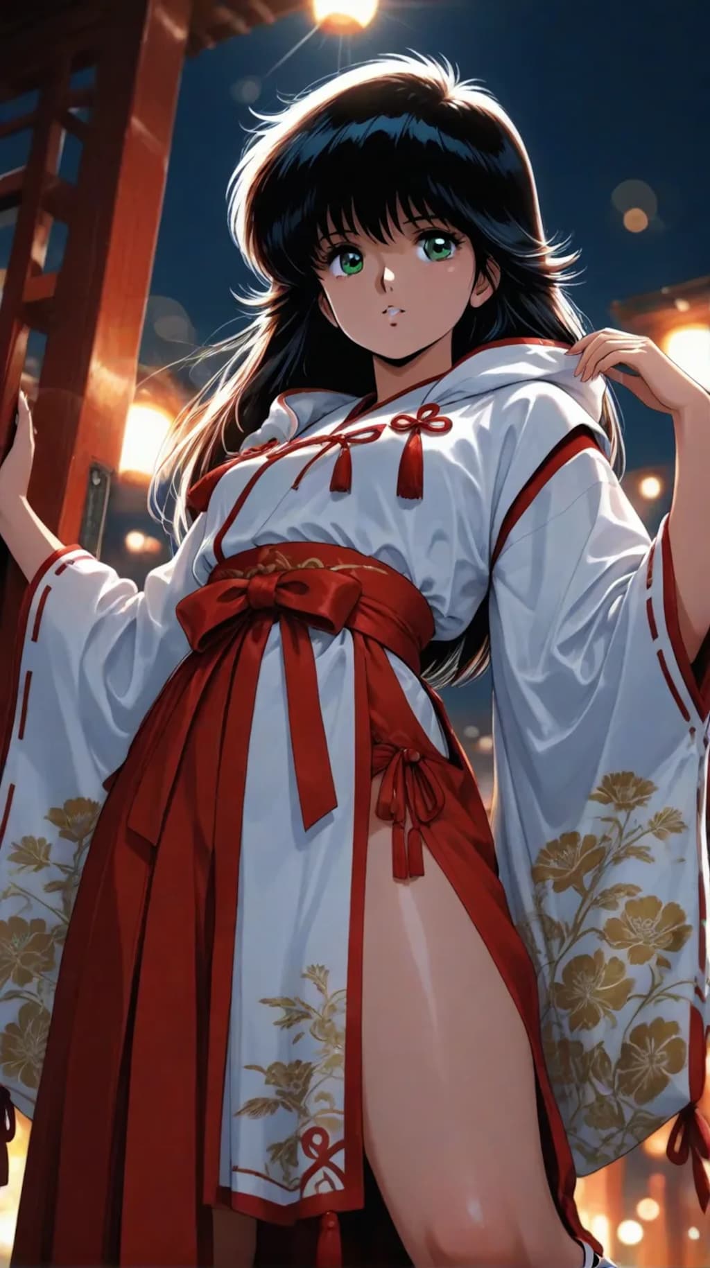 【鮎川まどか】ストレッチング巫女まどか