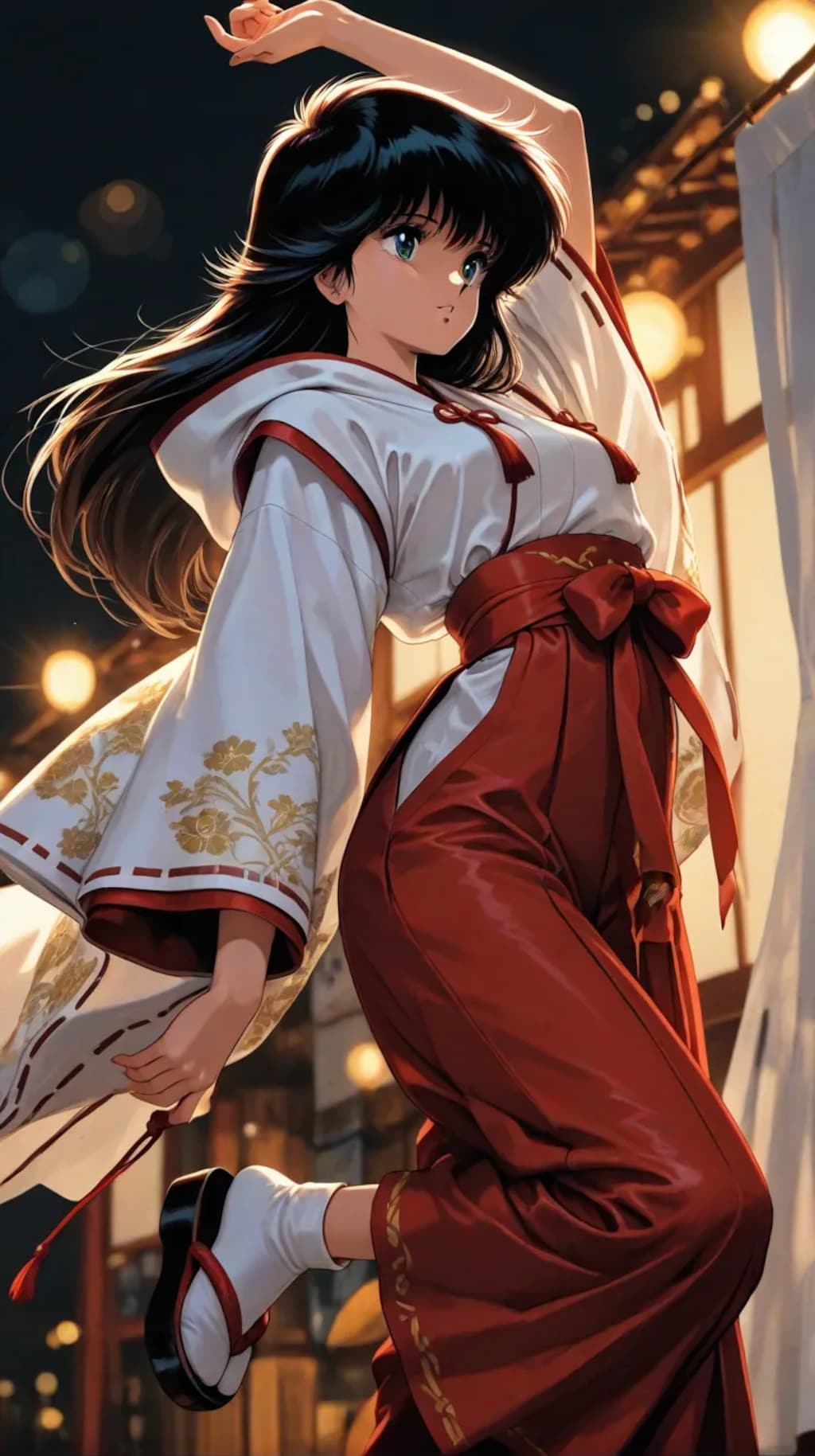 【鮎川まどか】ストレッチング巫女まどか