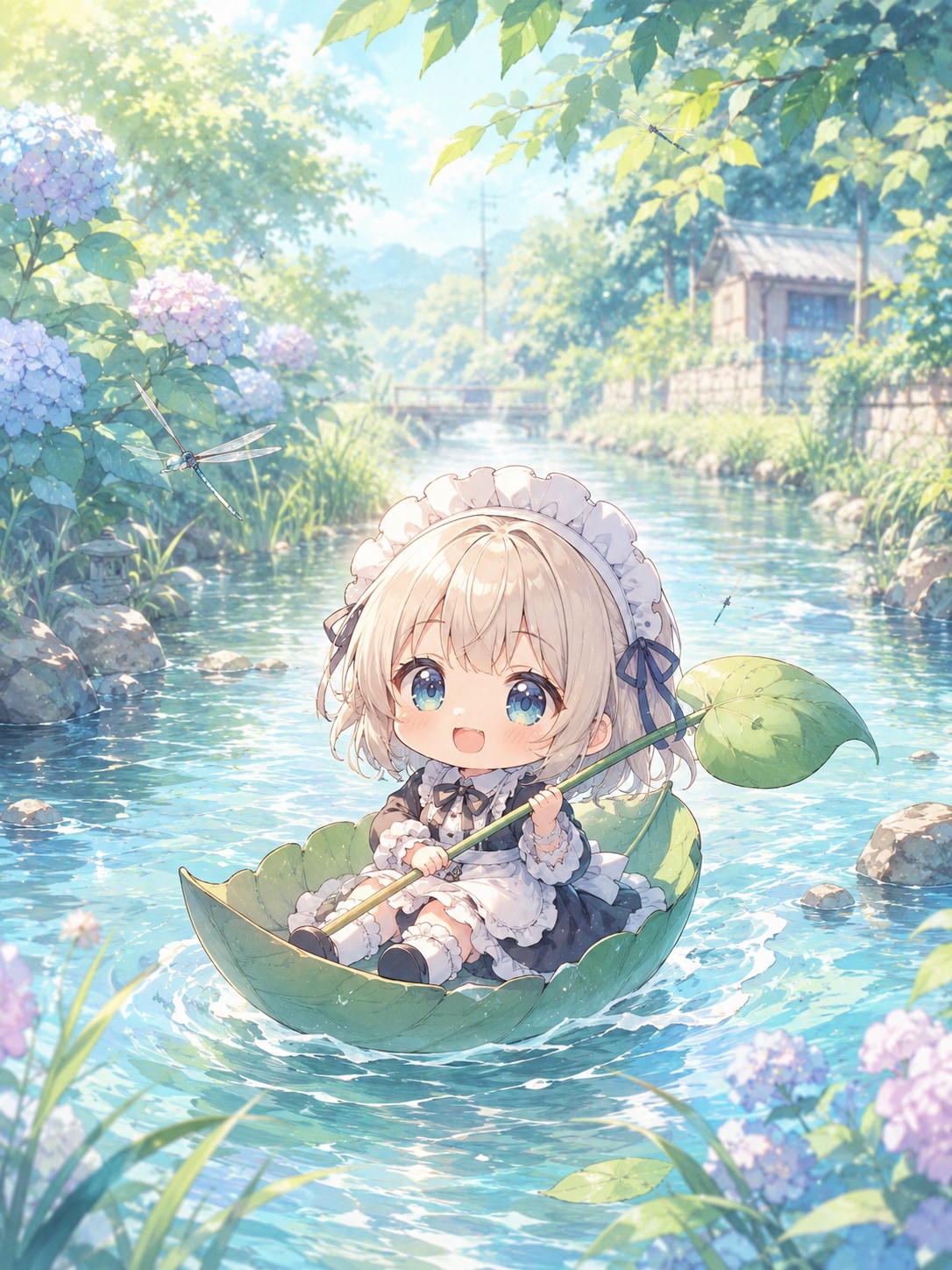 どんぶらこメイドちゃん