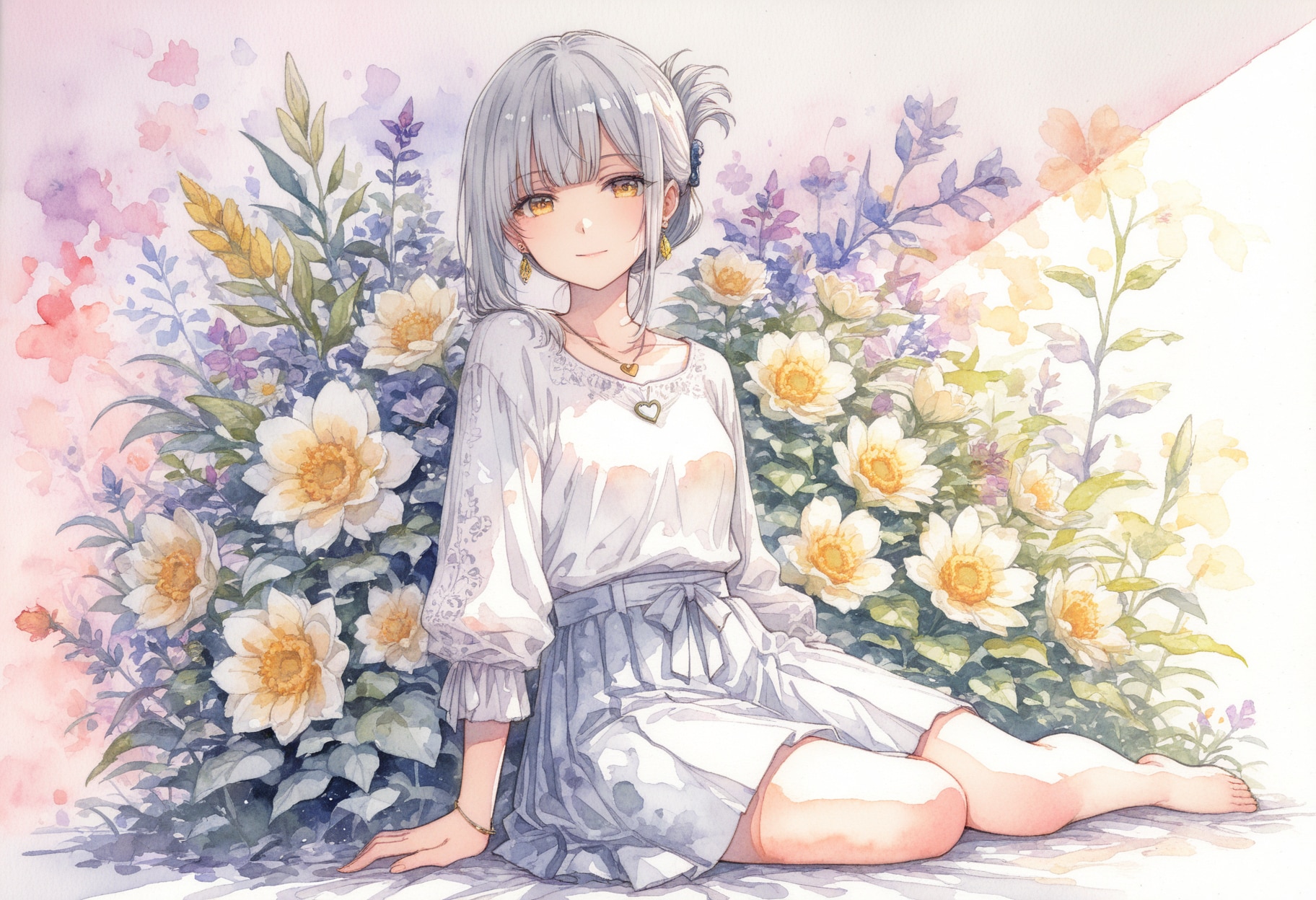 看板娘　flowers