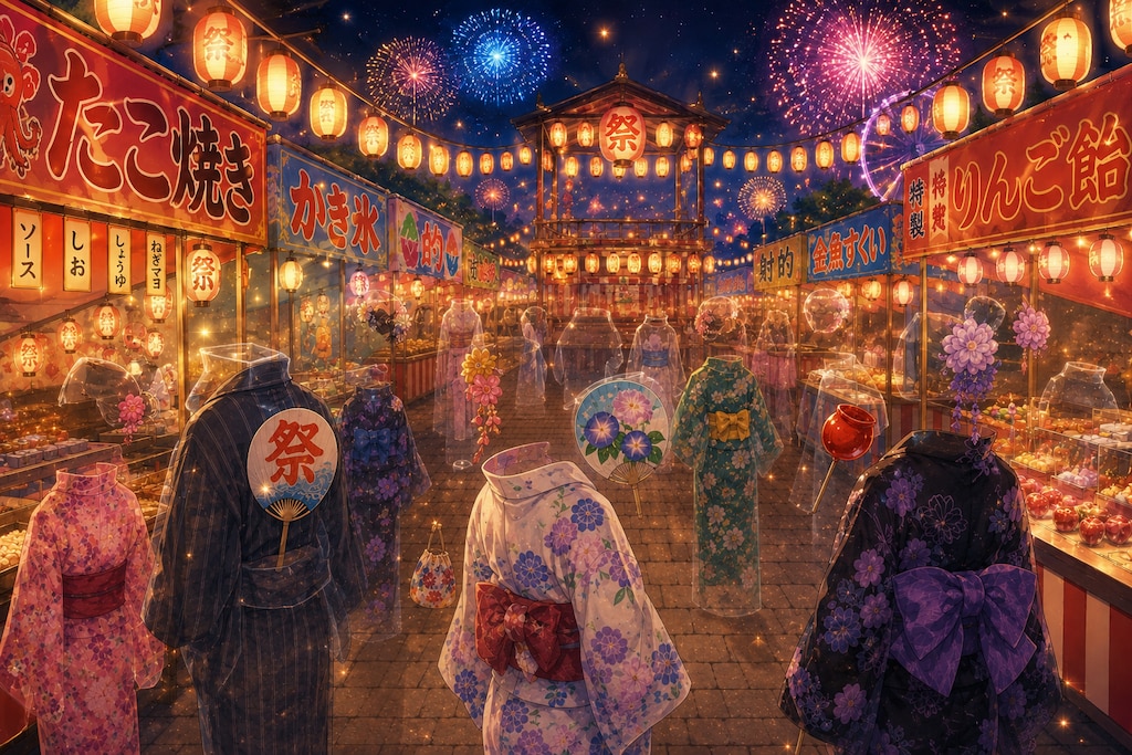 賑やかな縁日