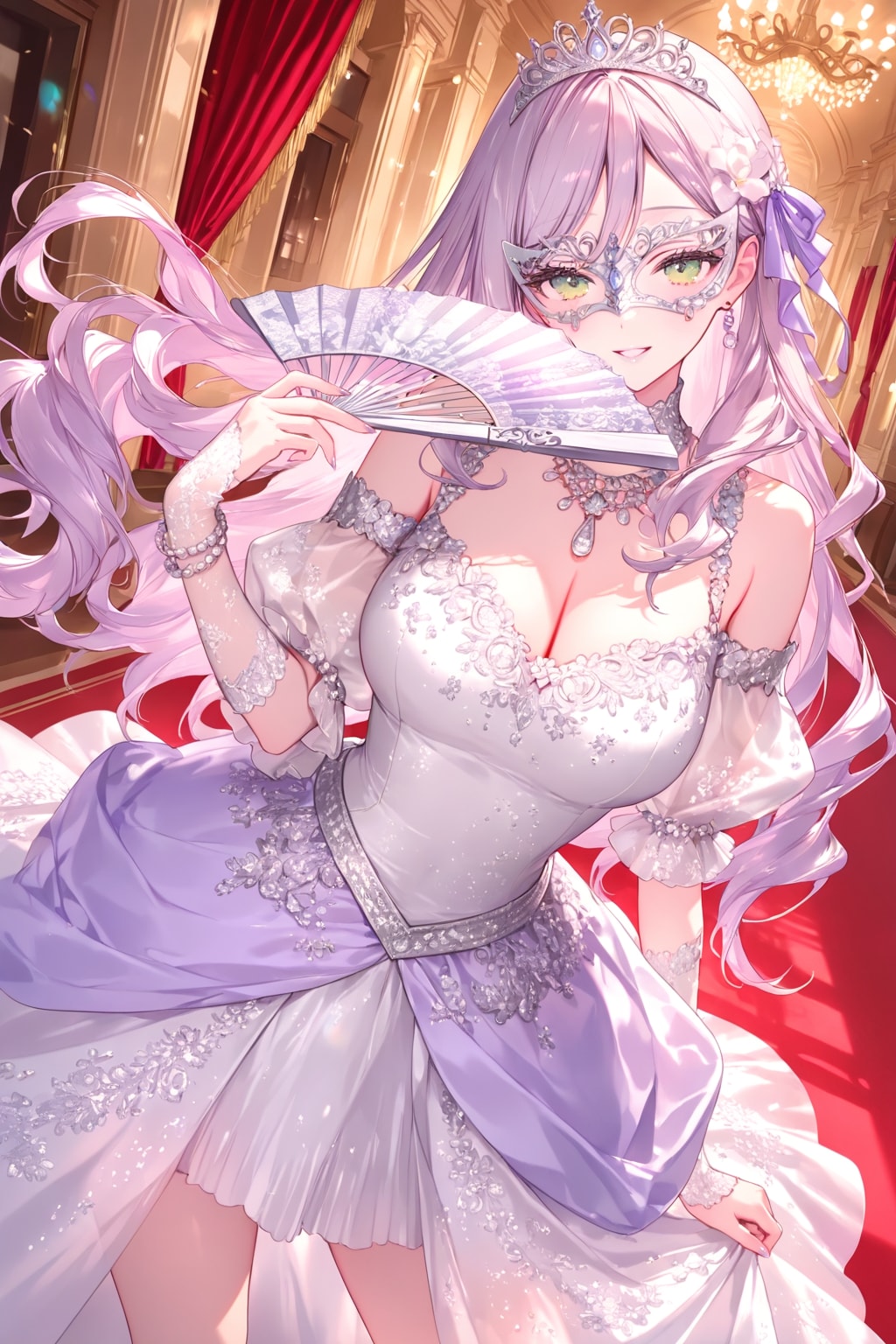 ✨マスカレードなLILACちゃん💜 | の人気AIイラスト・グラビア