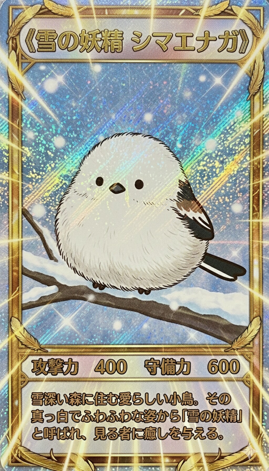 シマエナガのカード