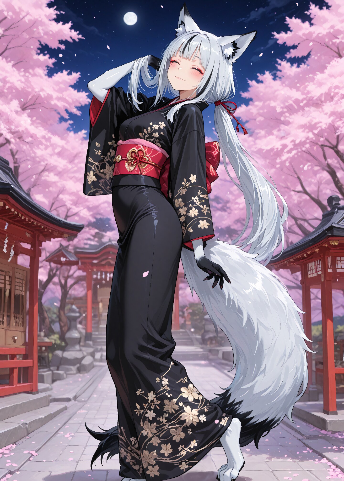 夜桜がきれいやなぁ | なずな | の人気AIイラスト・グラビア