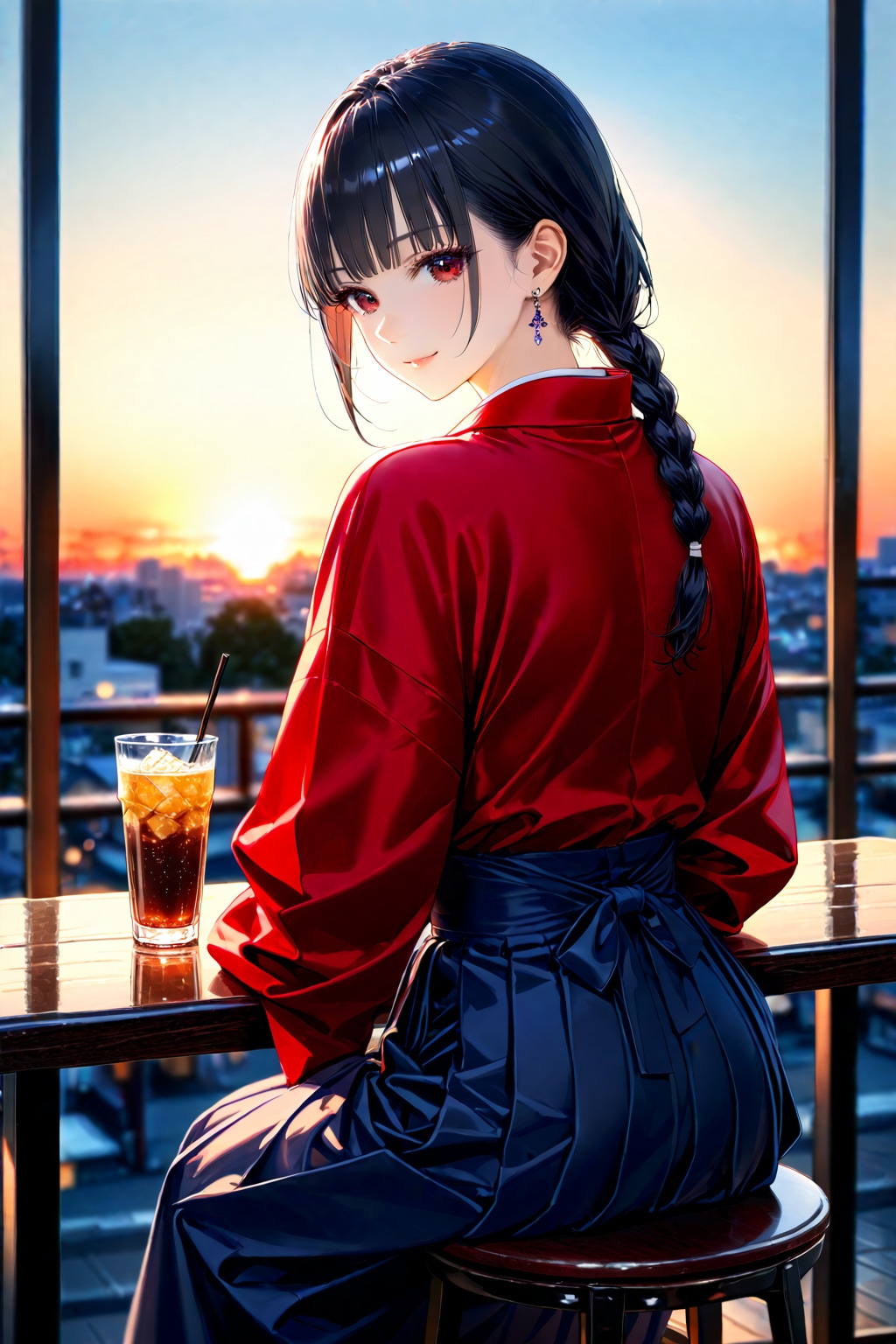 【Today's illustration】daily⑧「cafe」