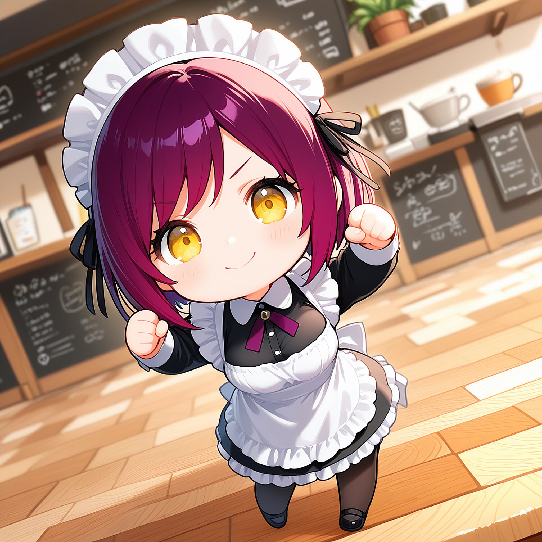 おはようございます（挨拶メイドの芽衣ちゃん） | の人気AIイラスト・グラビア