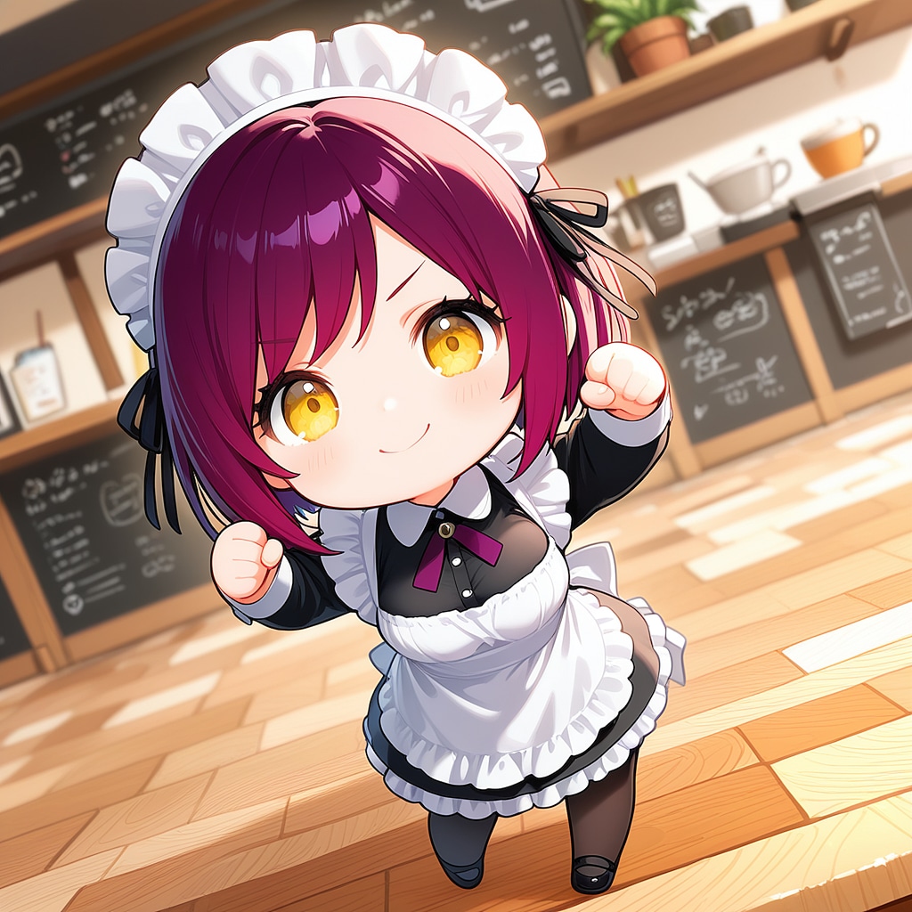 おはようございます（挨拶メイドの芽衣ちゃん）