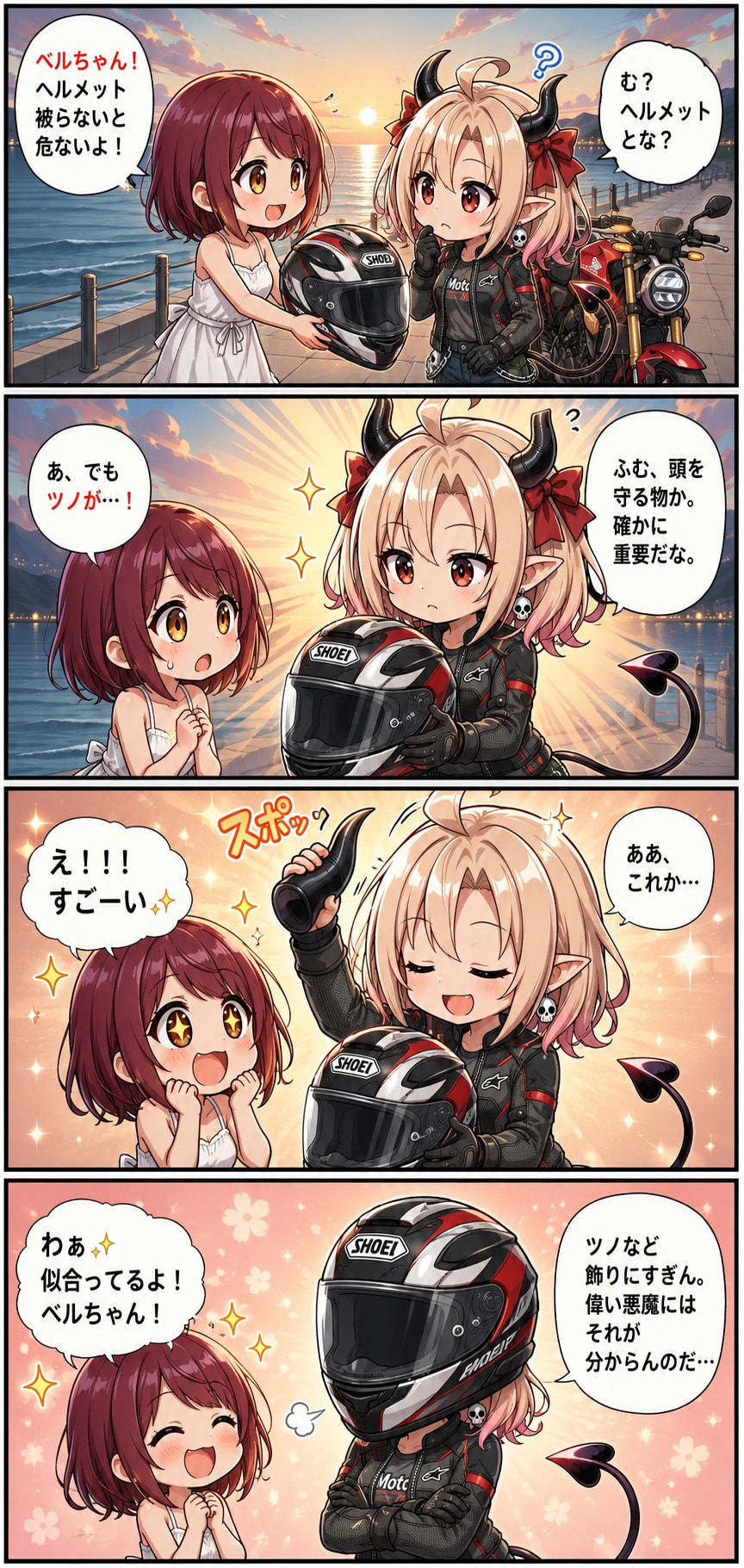 ベルちゃんのヘルメット問題（あっさり解決）