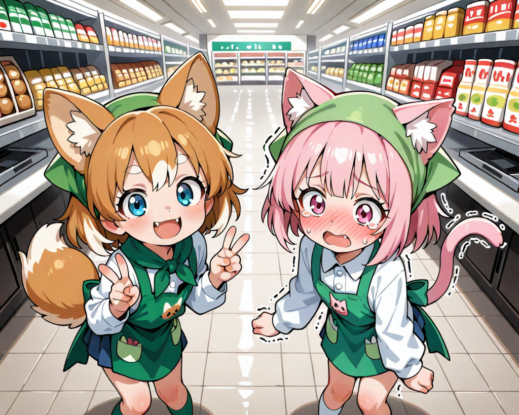 ねこをわんちゃんと一緒に働かせてはいけない！！【今日はわんにゃんの日】
