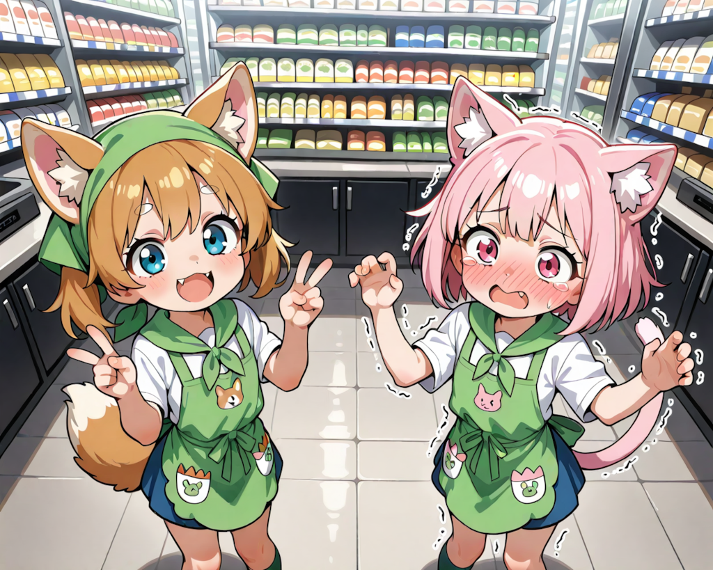 ねこをわんちゃんと一緒に働かせてはいけない！！【今日はわんにゃんの日】