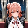 電車内挑発・由比ヶ○結衣 2枚目