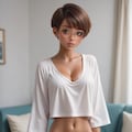 褐色少女 4枚目