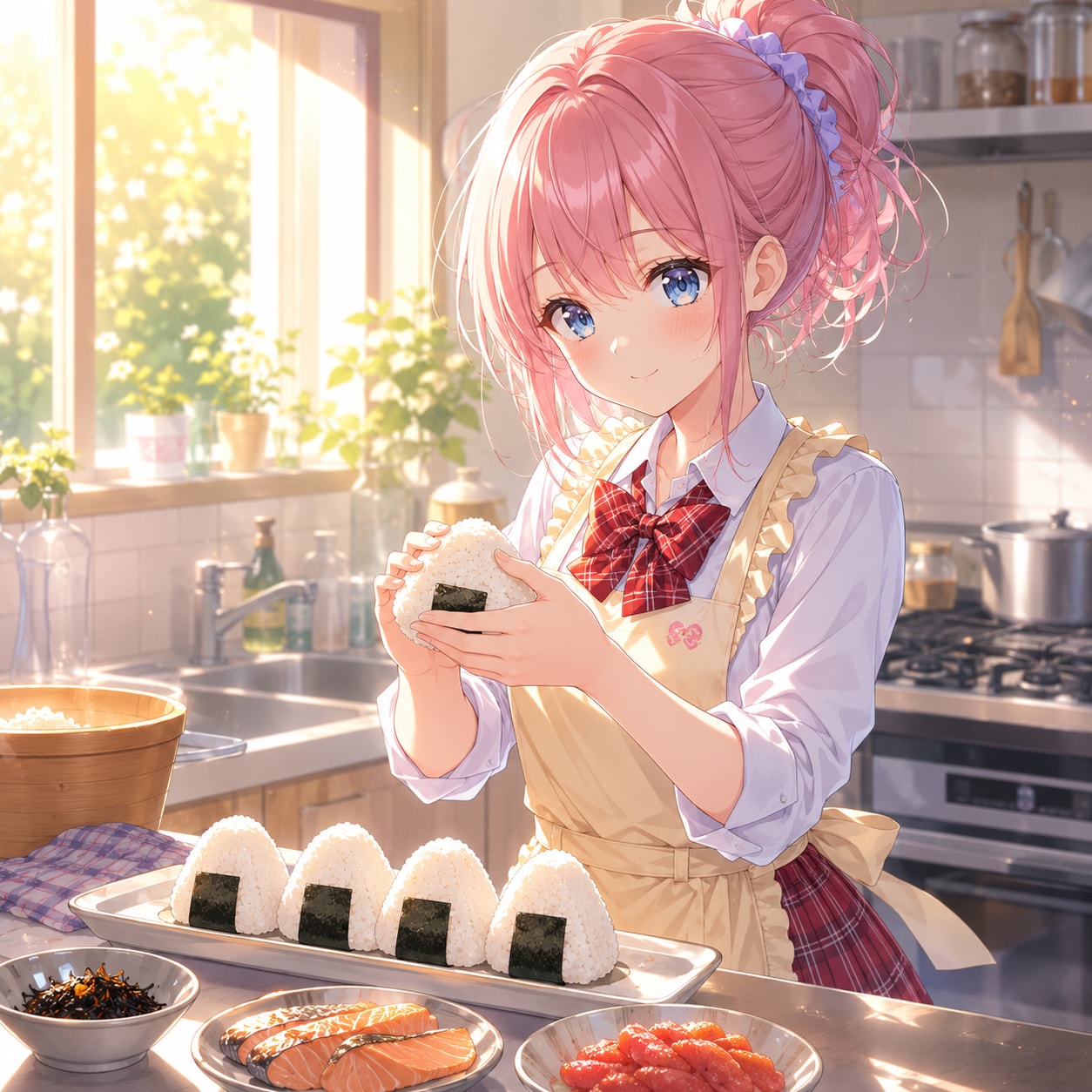 おはようございます😊pink Updo chan | の人気AIイラスト・グラビア