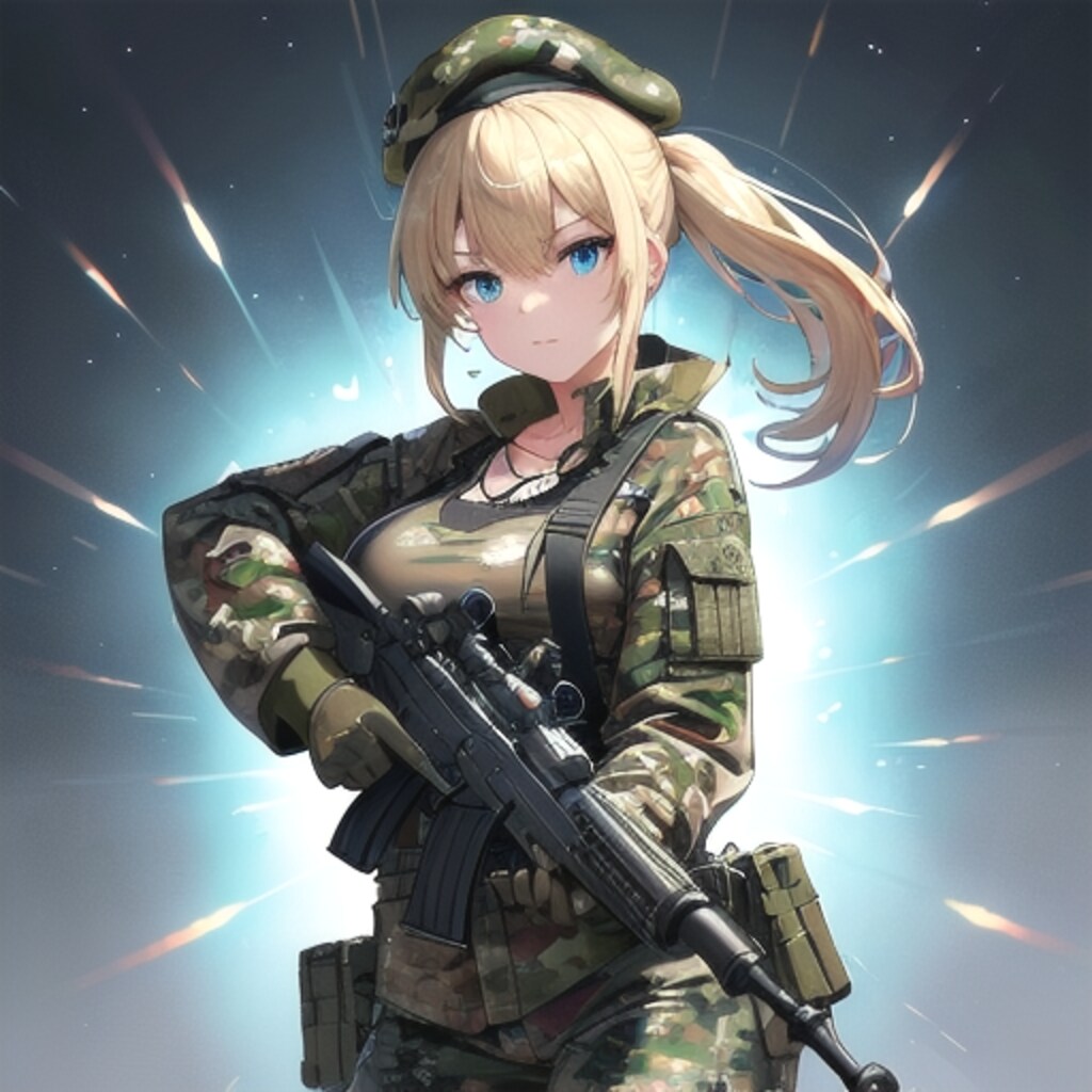 戦場の女兵士②