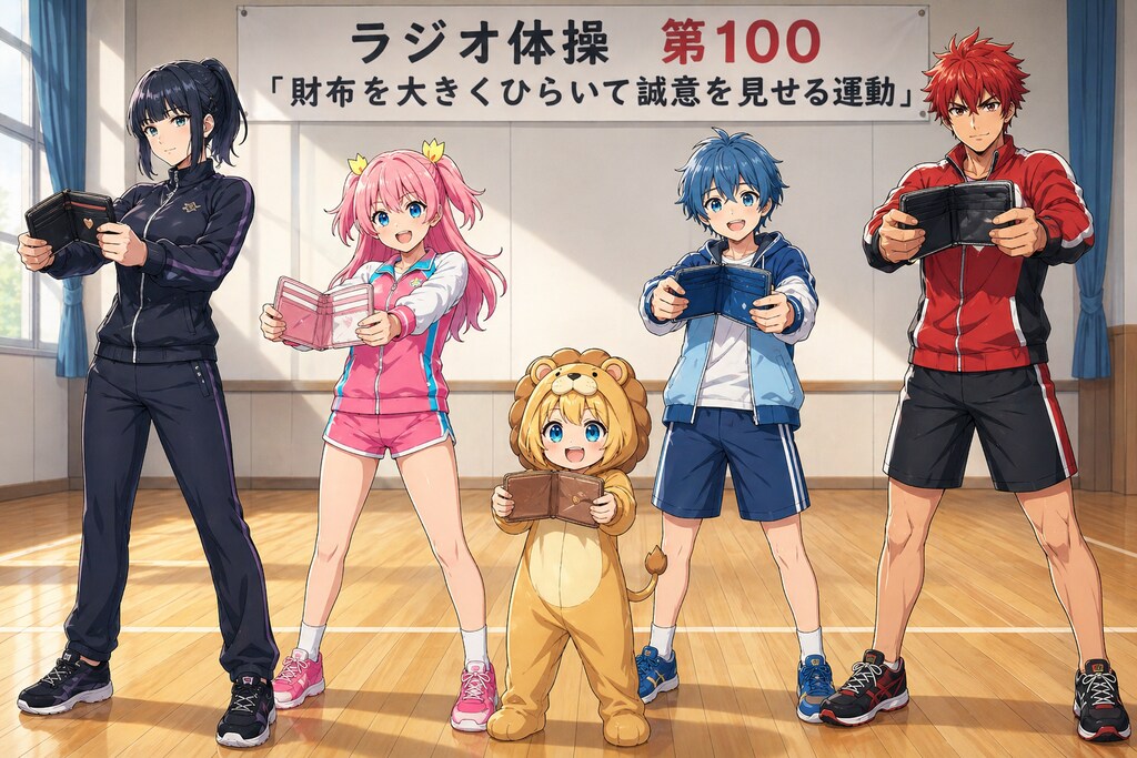 財布を大きくひらいて誠意を見せる運動！