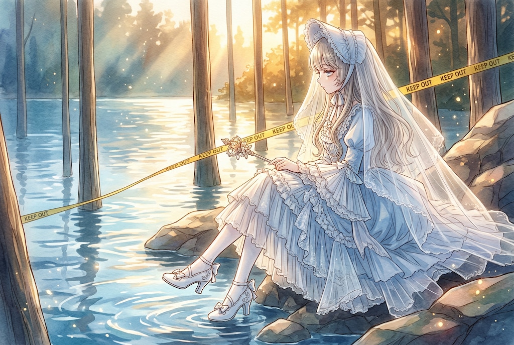 水鏡に沈む夢花嫁