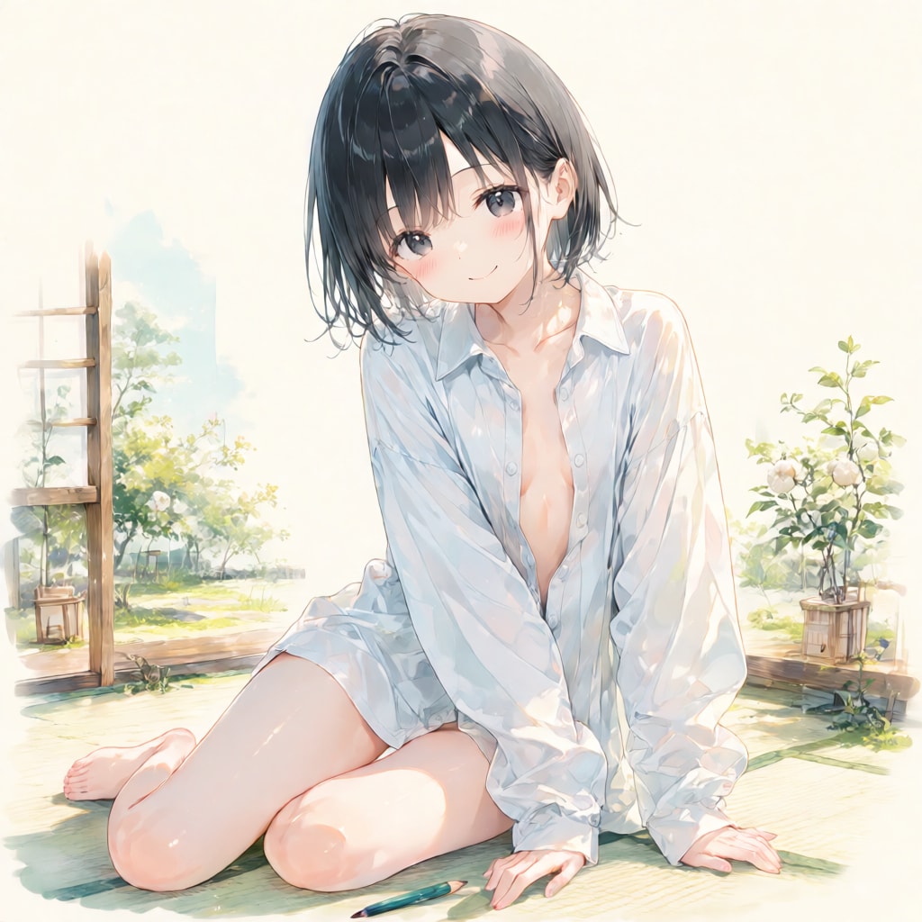 裸シャツ | の人気AIイラスト・グラビア