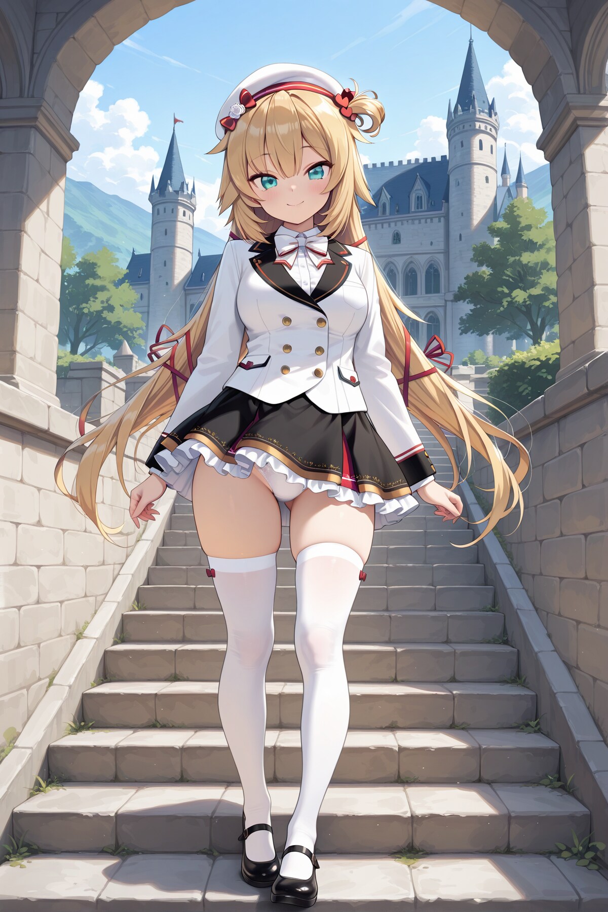 haachama(赤井はあと)akai haato 制服