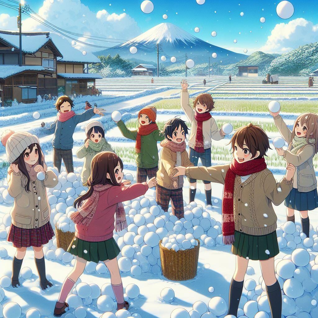 雪遊び・２