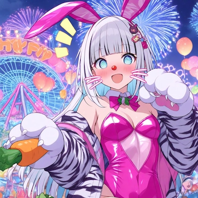白髪バニーちゃん