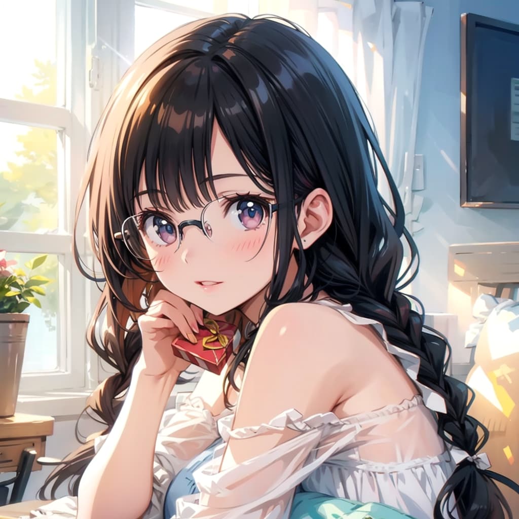 三つ編みの少女