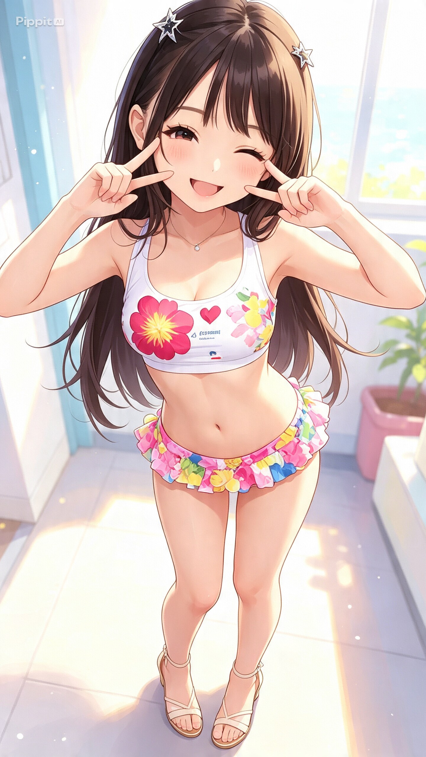 ミニスカートの可愛い女の子