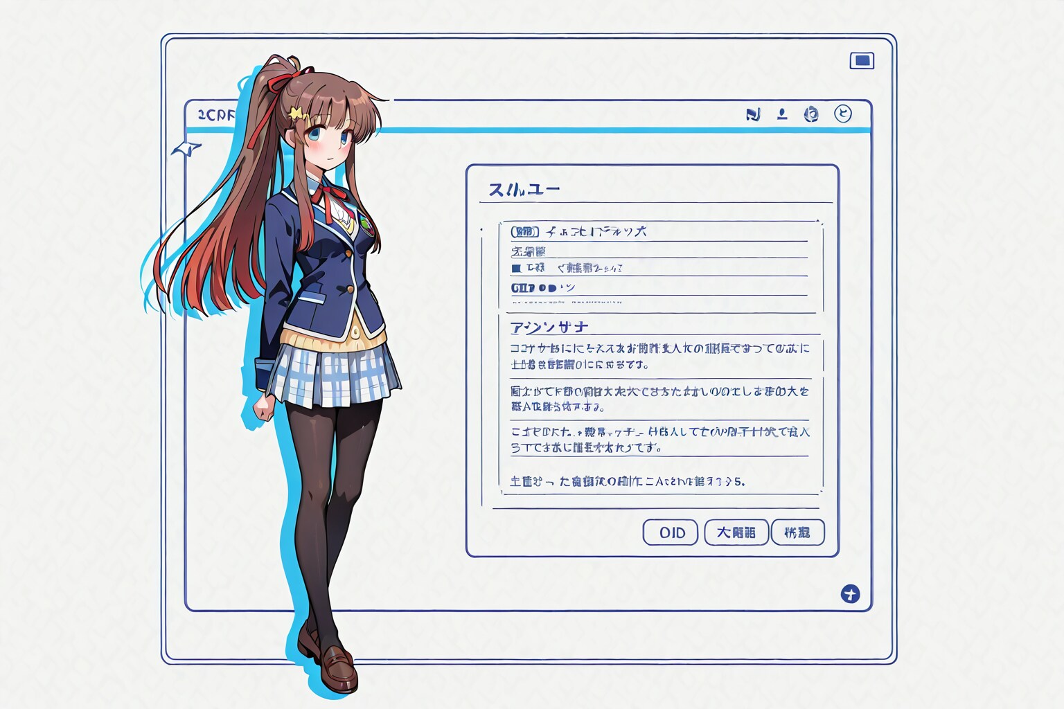 ノベルゲームのキャラ紹介