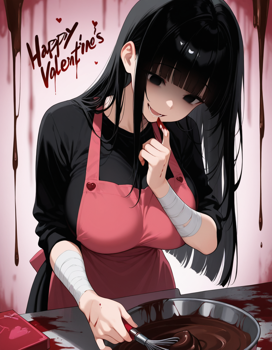 ヤンデレのチョコ作り | の人気AIイラスト・グラビア