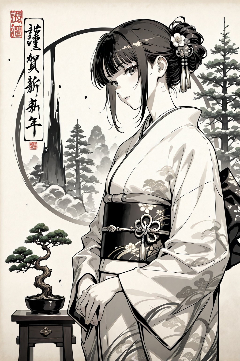 静寂のBONSAIちゃん | の人気AIイラスト・グラビア