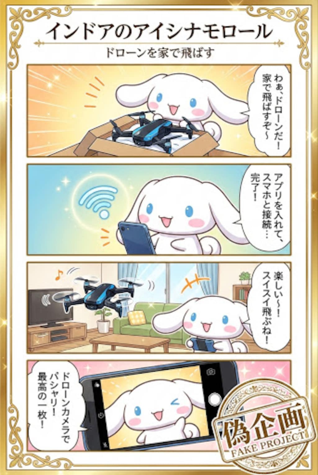 インドアのアイシナモロール