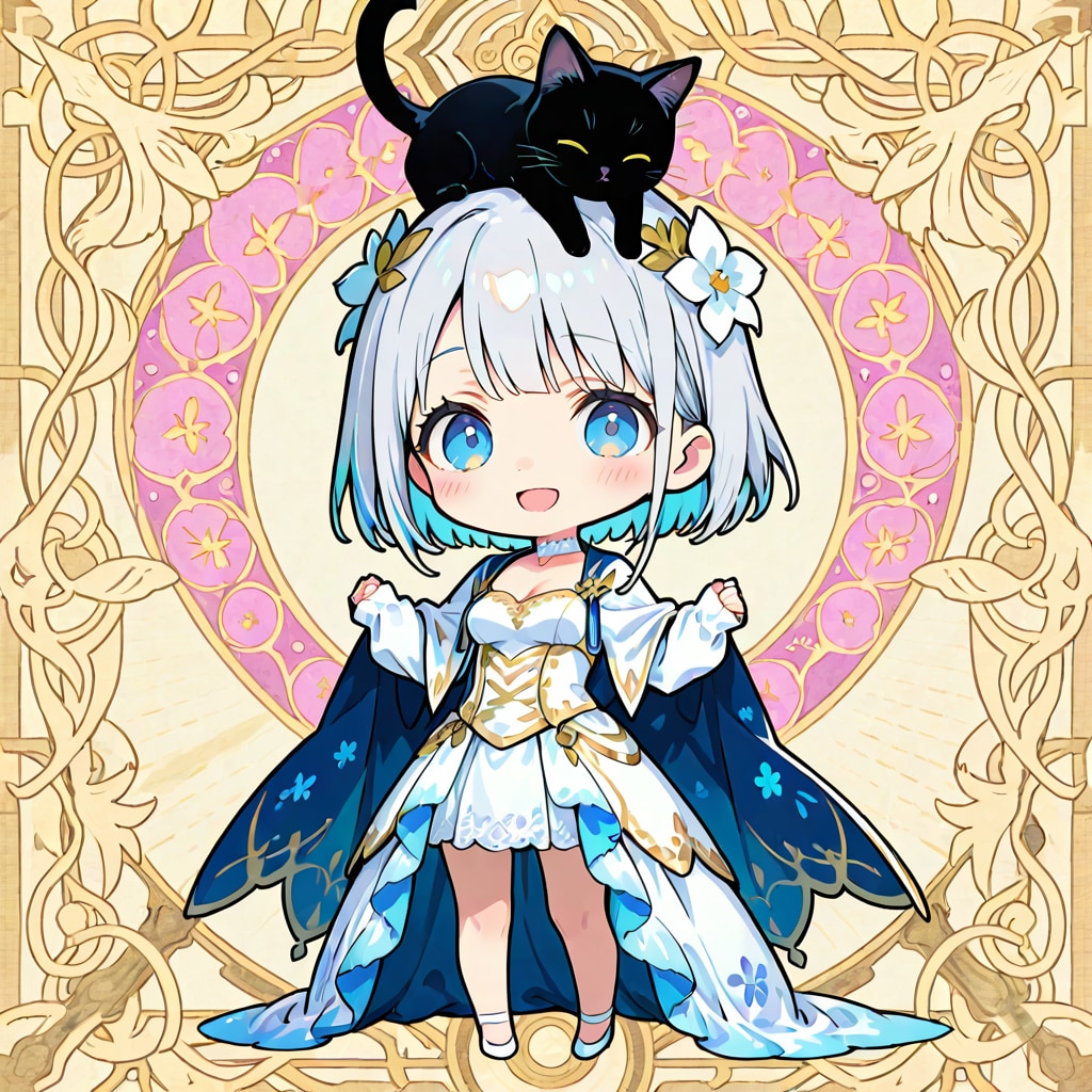 クロネさんとちび銀姫様 | の人気AIイラスト・グラビア