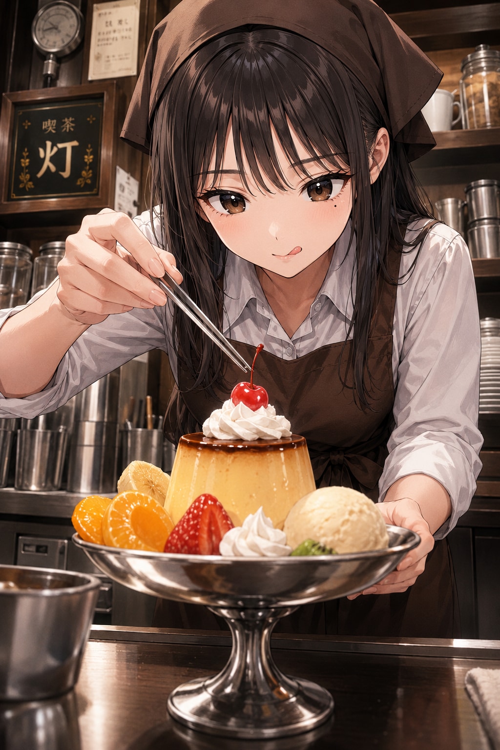 盛り付け中🍮 | の人気AIイラスト・グラビア