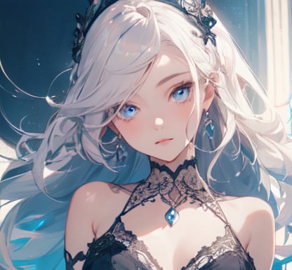 白髪２ | の人気AIイラスト・グラビア