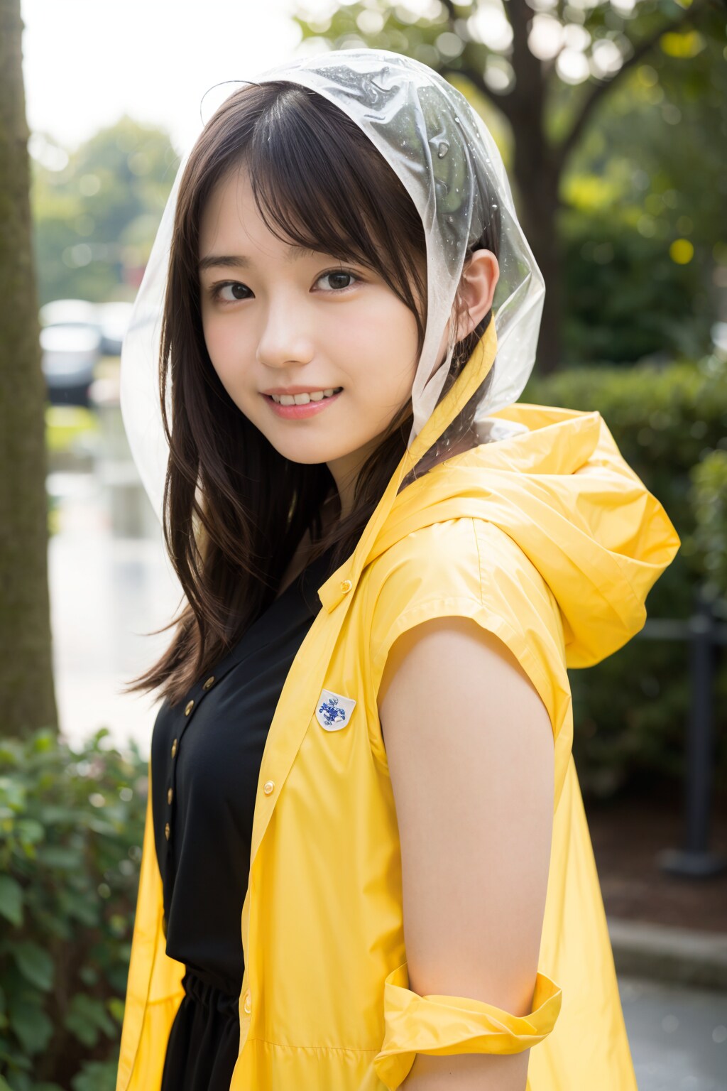 レインコートの女性 2