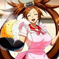チャーハンを作るエプロンコスプレ料理人人妻 2枚目