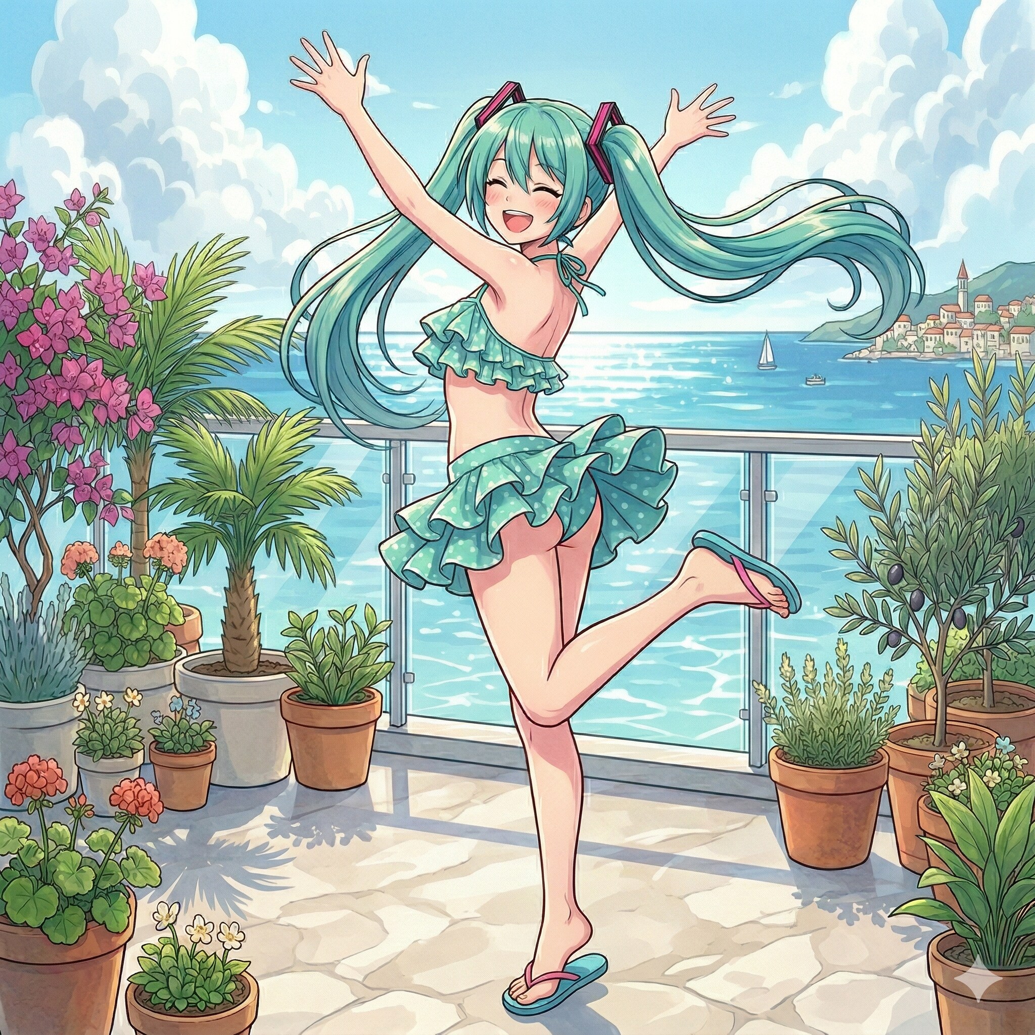 夏を待ちきれない ミクさん