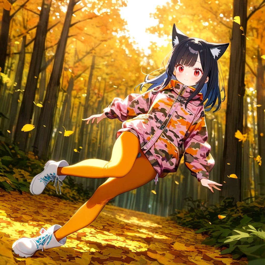 秋の森の特訓 | の人気AIイラスト・グラビア