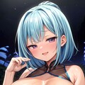 二次おっぱいポロリ304《青髪謎ランジェリー》 12枚目