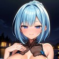 二次おっぱいポロリ304《青髪謎ランジェリー》 3枚目