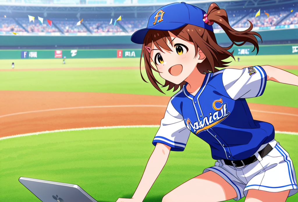 アイドルノーパソ始球式