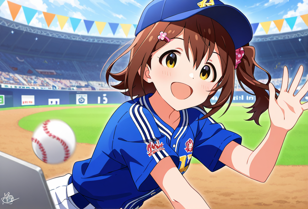 アイドルノーパソ始球式