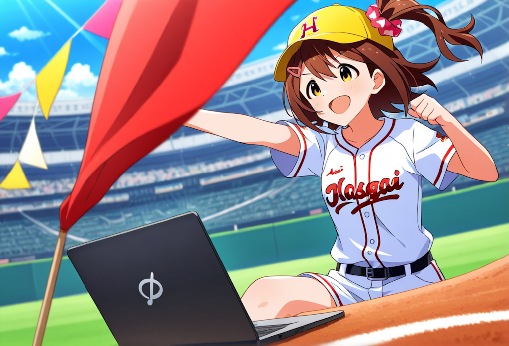 アイドルノーパソ始球式