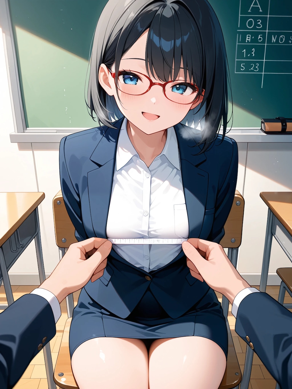 「では直径を測ってみましょう」