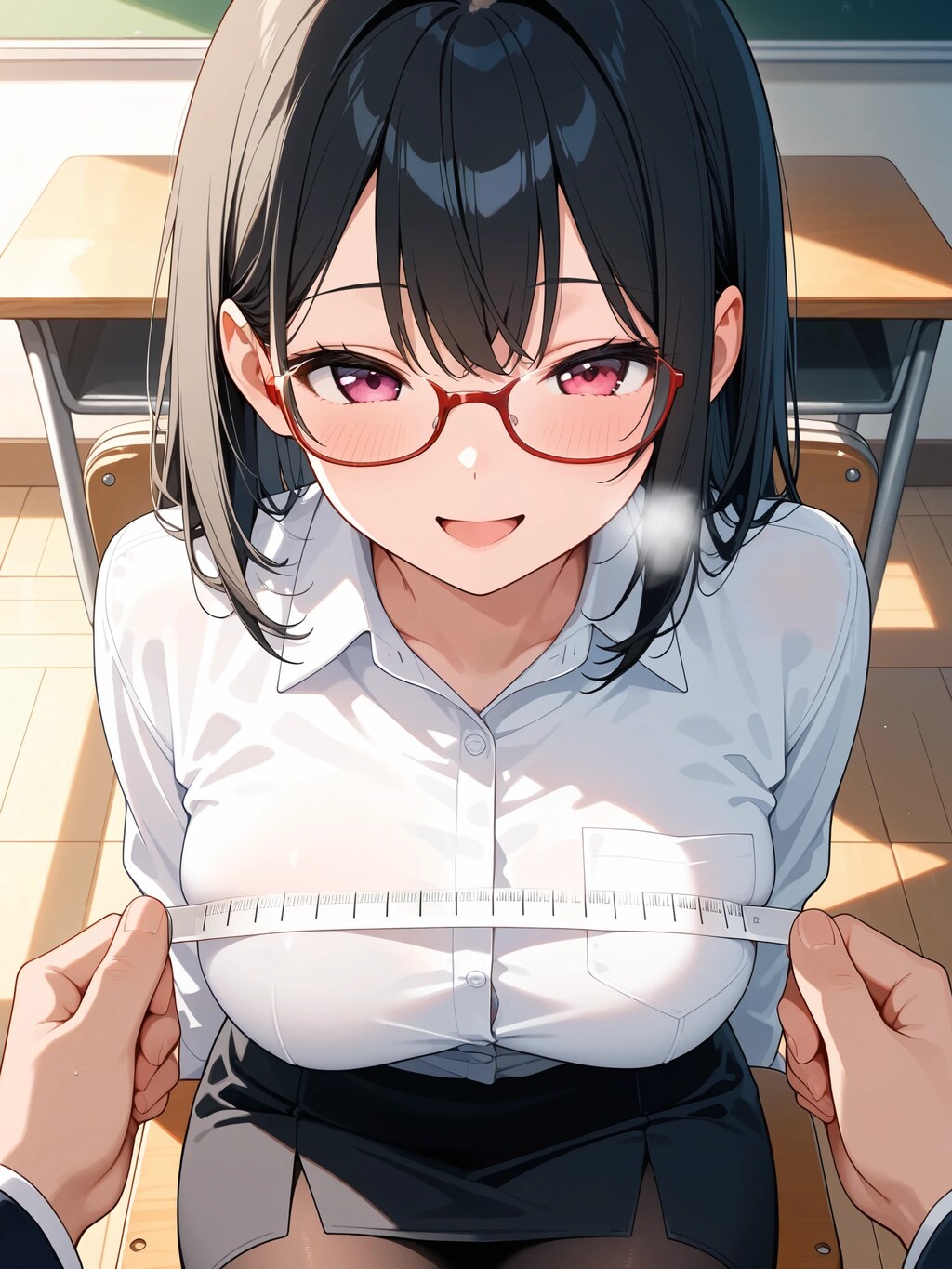 「では直径を測ってみましょう」