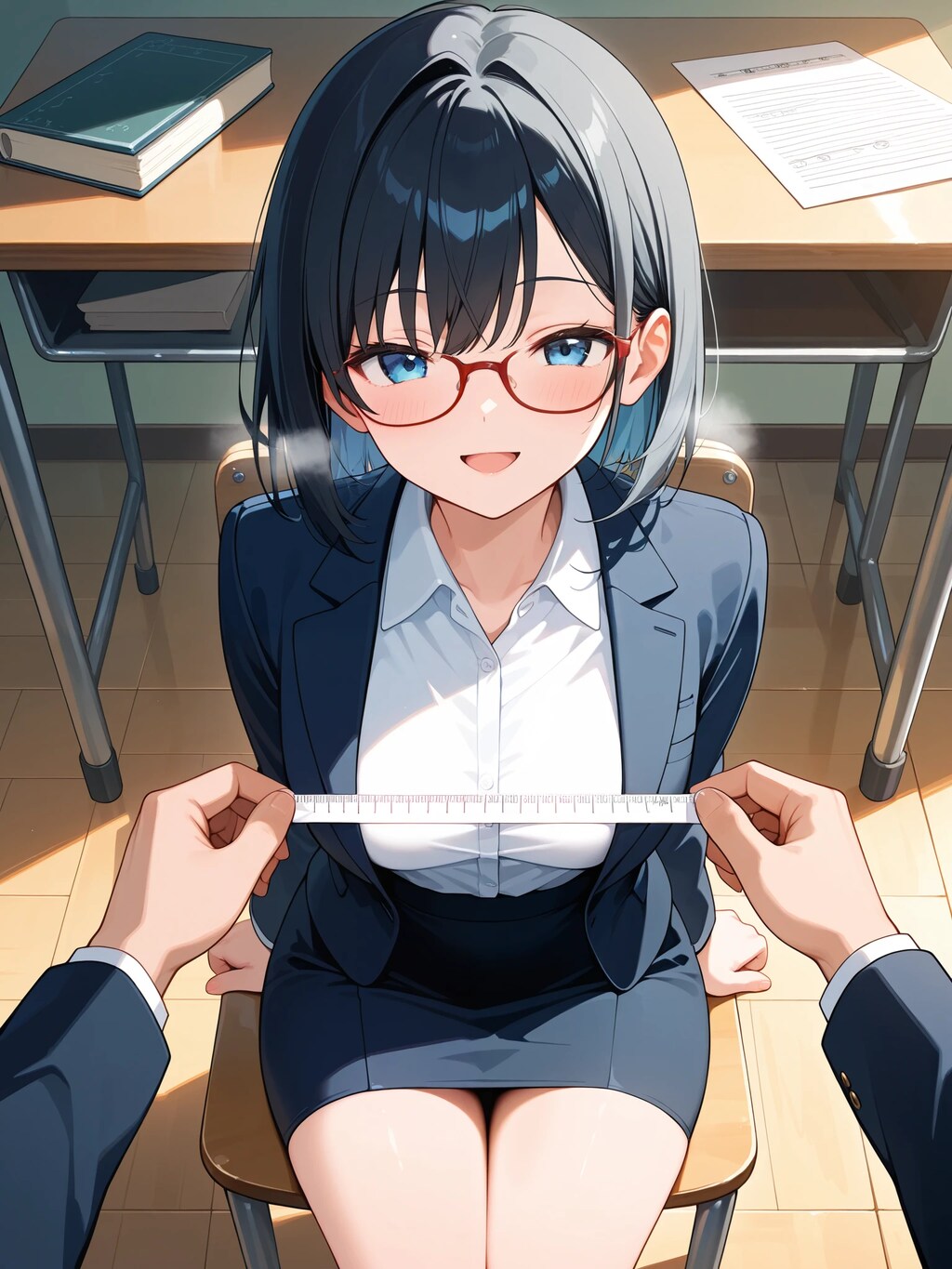 「では直径を測ってみましょう」