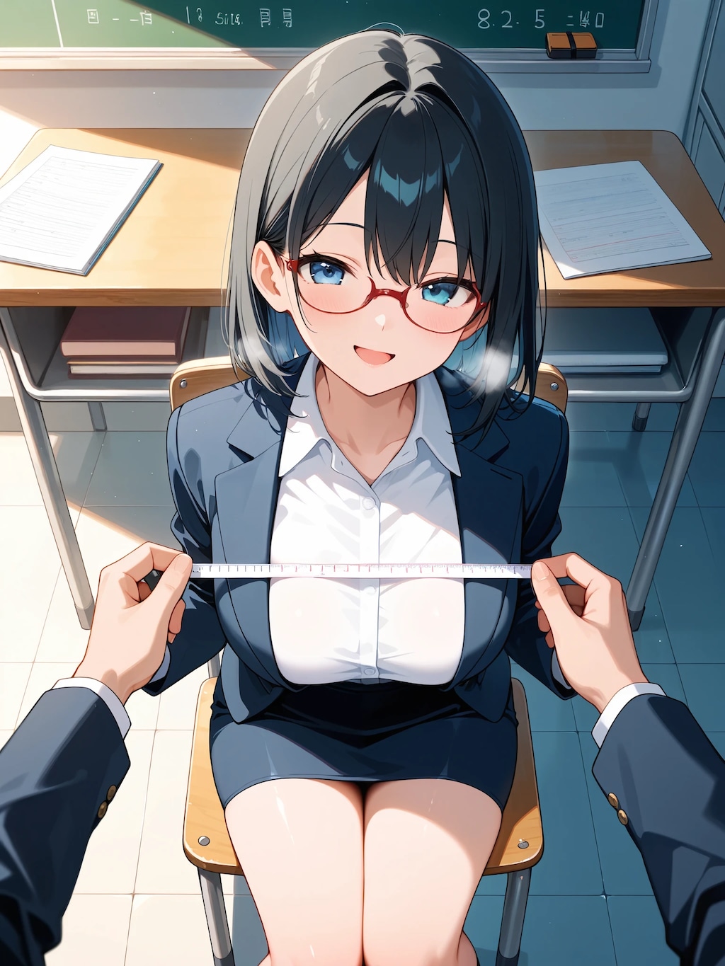 「では直径を測ってみましょう」