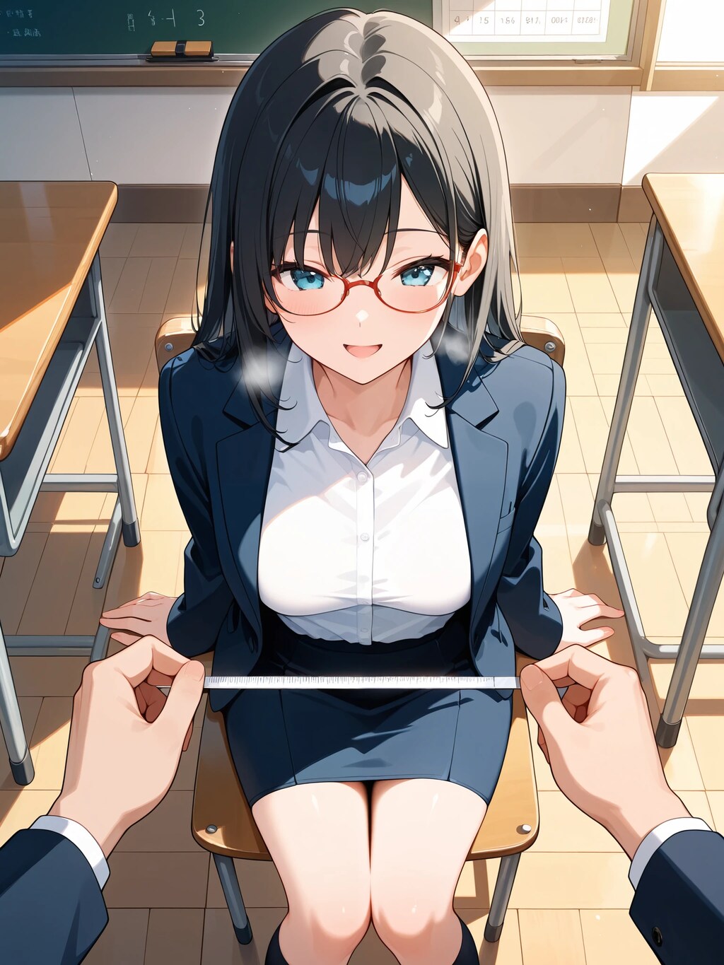 「では直径を測ってみましょう」