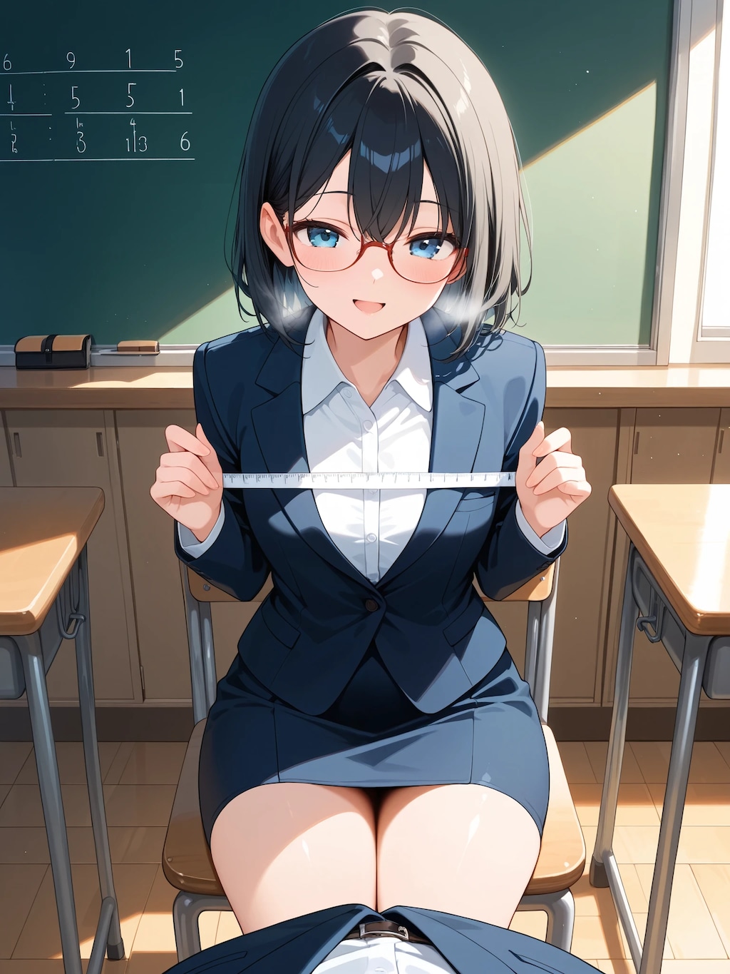 「では直径を測ってみましょう」