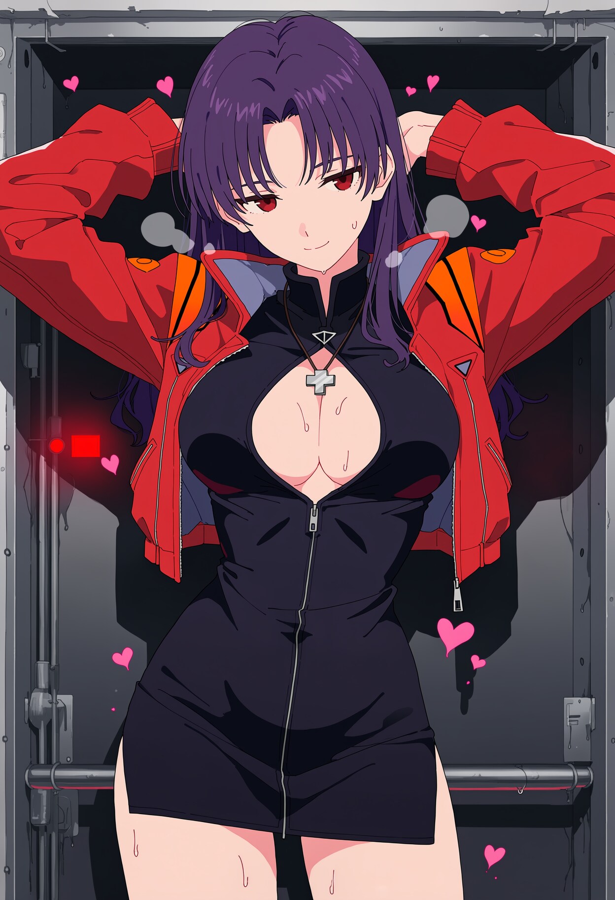 色気を振りまくミサトさん